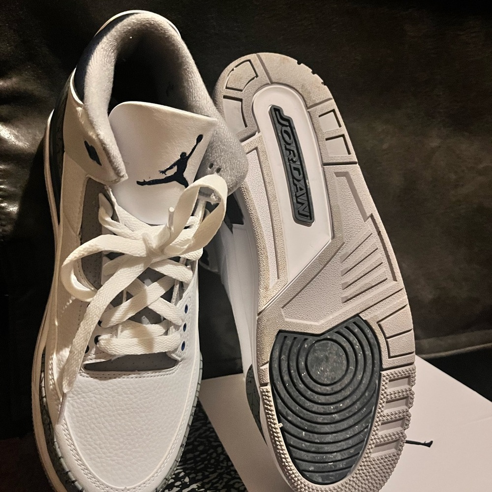 Air Jordans 3s Navy Midnight 10.5